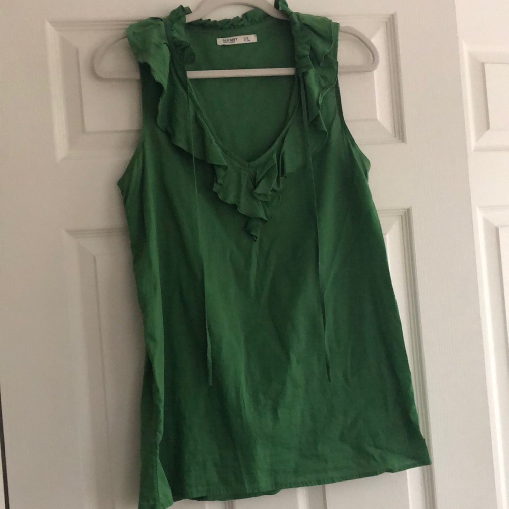 Green sleeveless top